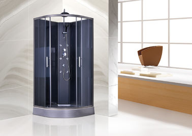 매트 회색 기능적인 위원회에 있는 부드럽게 한 유리제 상한의 샤워 칸막이실 PVC