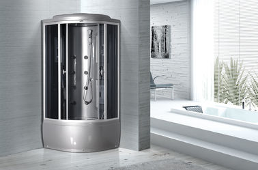 유리제 문 완전히 둘러싸인 샤워 칸막이실 및 쟁반 현대 샤워실