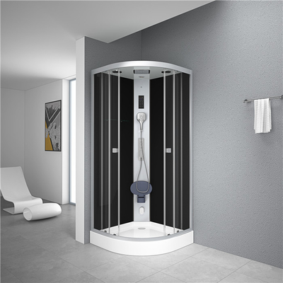 투명 온화 유리 고정판을 가진 자유 서 있는 사각지대 샤워실