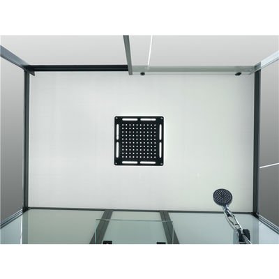 투명한 부드럽게 한 유리제 조정 패널을 가진 직사각형 자유로운 서 있는 사분면 샤워 칸막이실