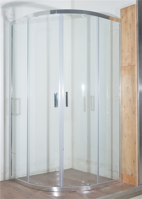 구부러진 코너 샤워 칸막이 900x900x1900mm 샤워 및 욕실 칸막이 크롬 알루미늄
